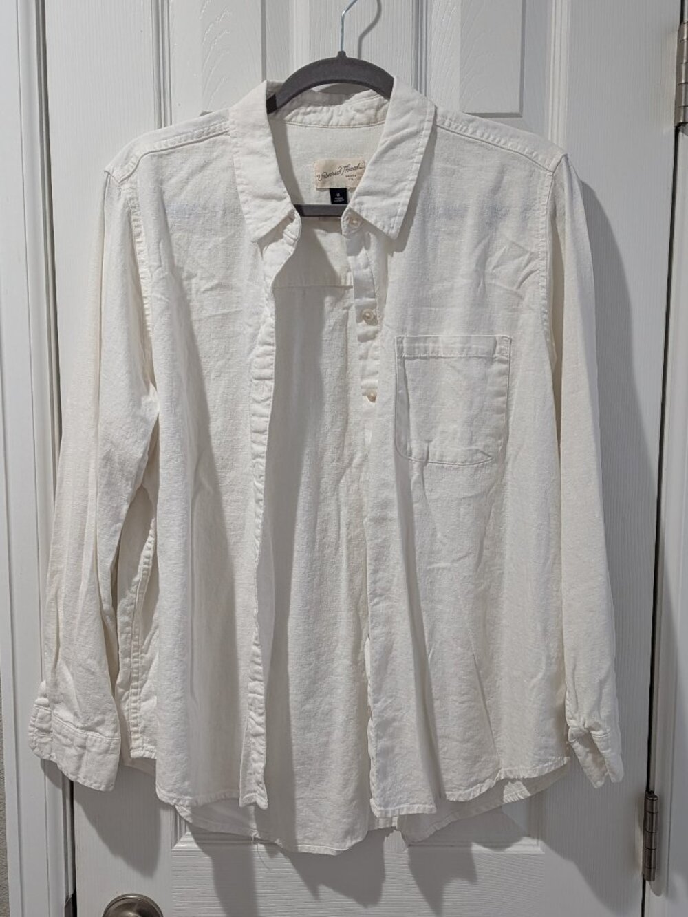 Long Sleeve Button Down Linen Shirt